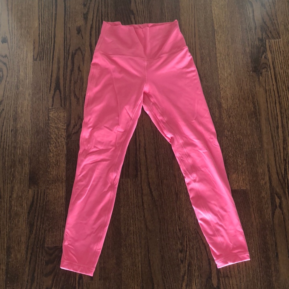Lululemon align leggings 25” guava pink EUC